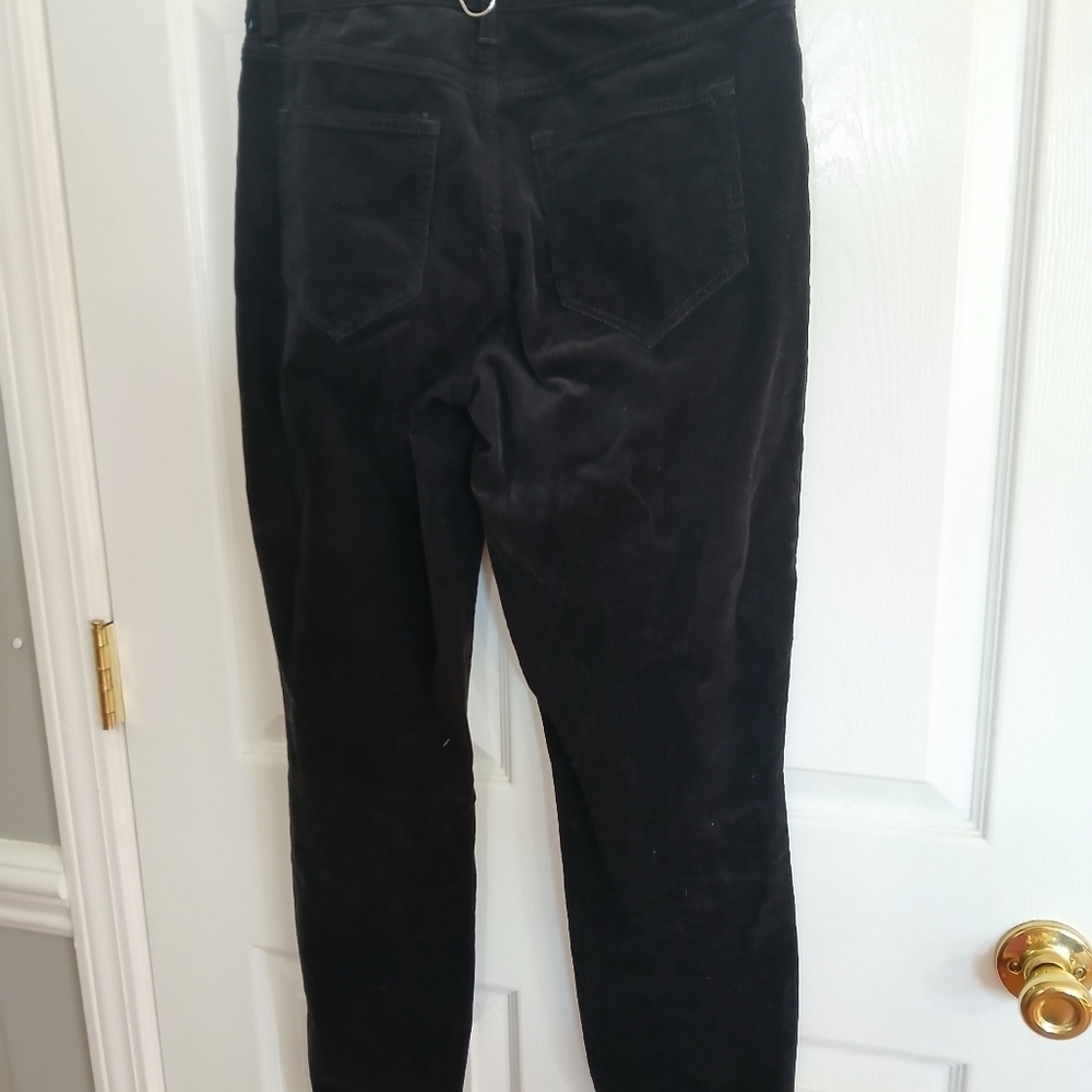 All Saints Women's Miller Black Corduroy Pants Size 27 Quiet Luxury Casual - Picture 4 of 7